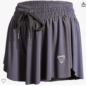 Luogongzi Flowy Running Shorts - Grey